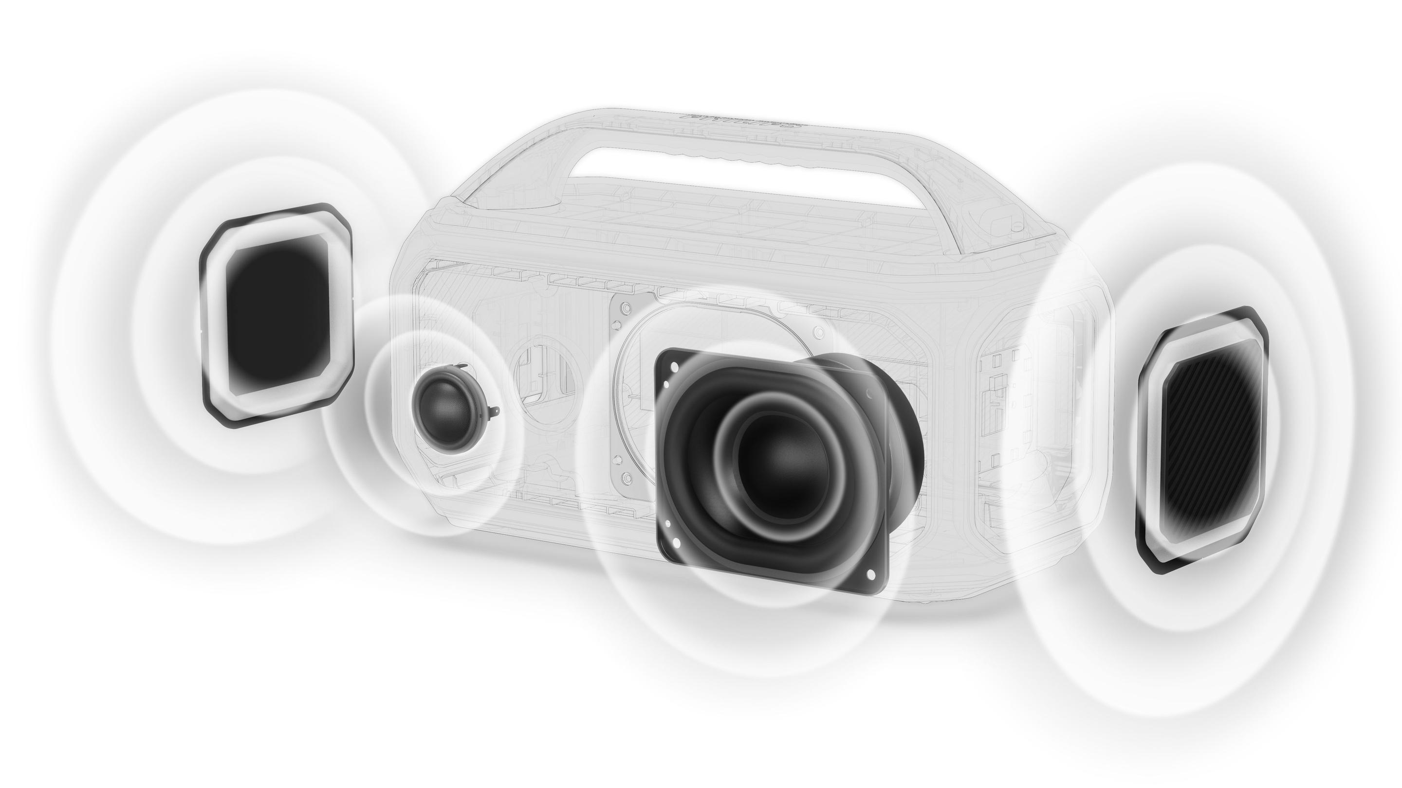 Coluna Portátil PHILIPS TAS7000EB/00 (Com fios e sem fios - 50 W - 2.0 canais - Preto), miniatura 9