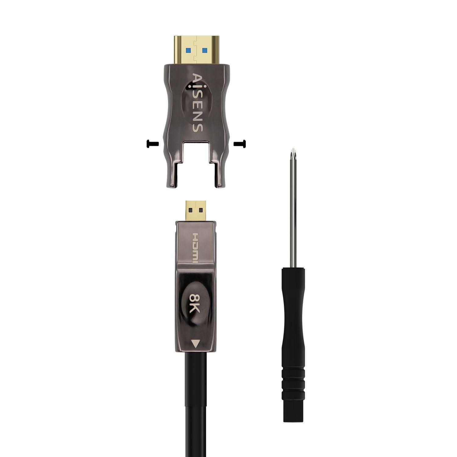Cabo HDMI AISENS A153-0647 (40 m - 120 Hz - HDMI Type A - Preto) — miniatura 3