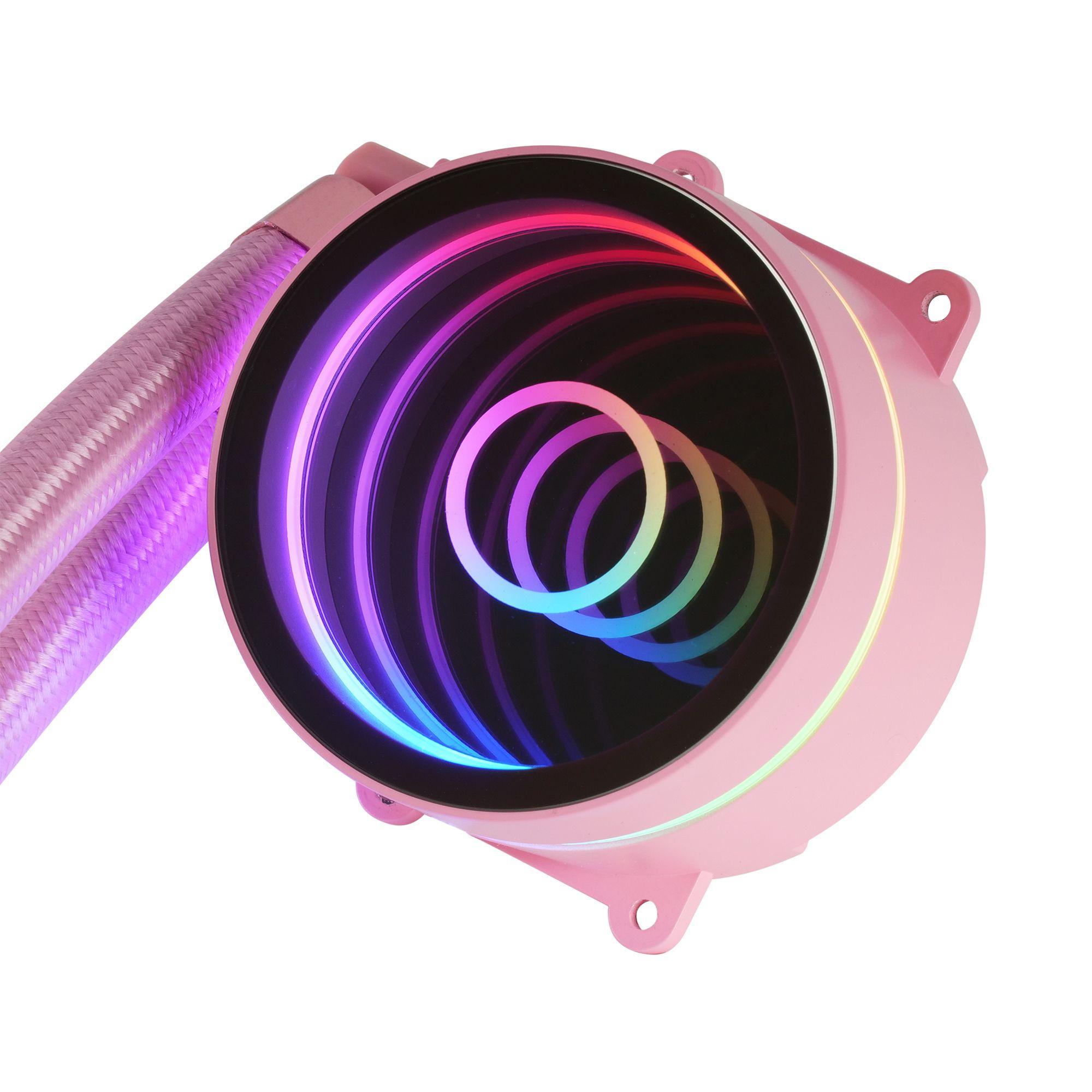 Refrigerador Líquido CPU MARS GAMING MLONE120P (120 mm - 1800 RPM - Multi - Rosa) — miniatura 4