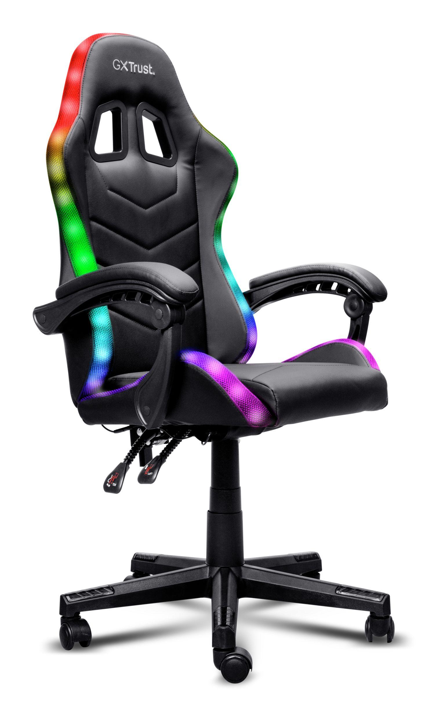 Cadeira Gaming TRUST GXT 704 RONIQ (110 kg - 124 cm - 90-110° - Preto) — miniatura 2