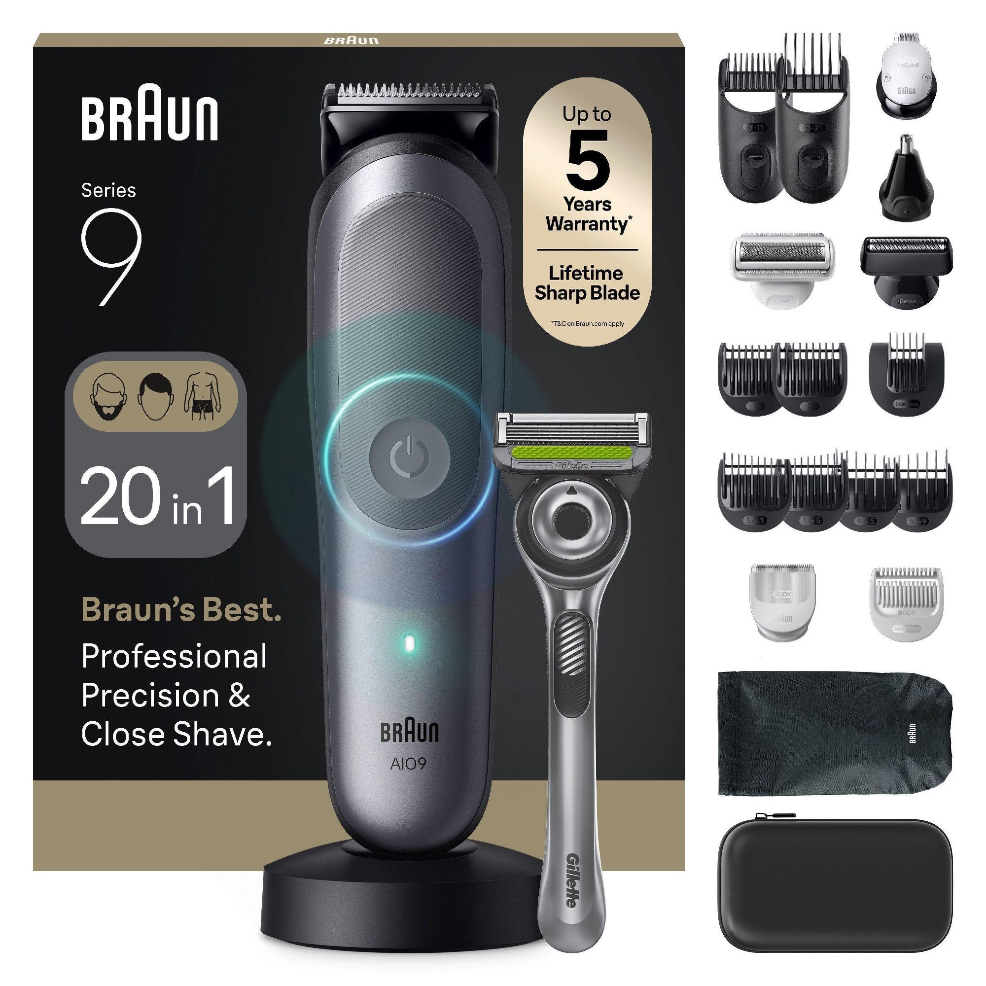 Aparador de Corpo e Barba BRAUN Series 9 AIO9540 (Prateado), miniatura 5