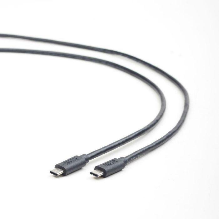 Cabo USB-C GEMBIRD CCP-USB3.1-CMCM-1M (1 Metro - USB C - Preto) — miniatura 2