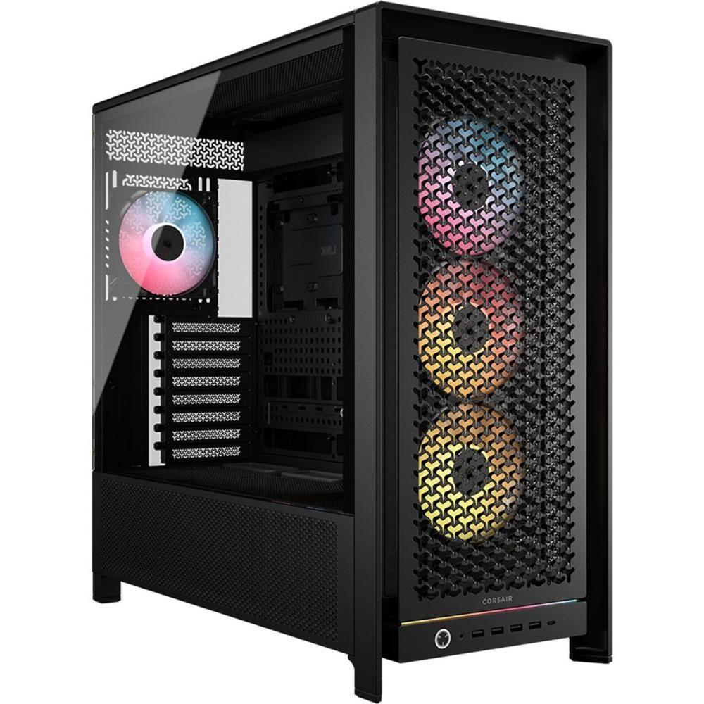 Caixa PC CORSAIR FRAME 5000D RS ARGB (2.5" - Plástico, aço, vidro temperado - Multicolor - Preto)