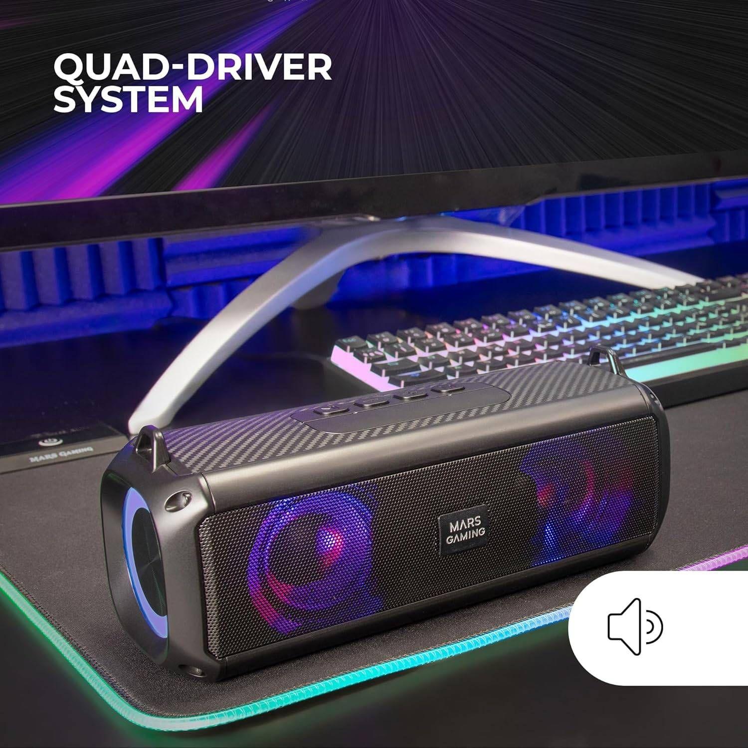 Coluna Portátil e Barra de Som MARS GAMING MSB-XT (20 W - Com fios e sem fios - Preto), miniatura 4