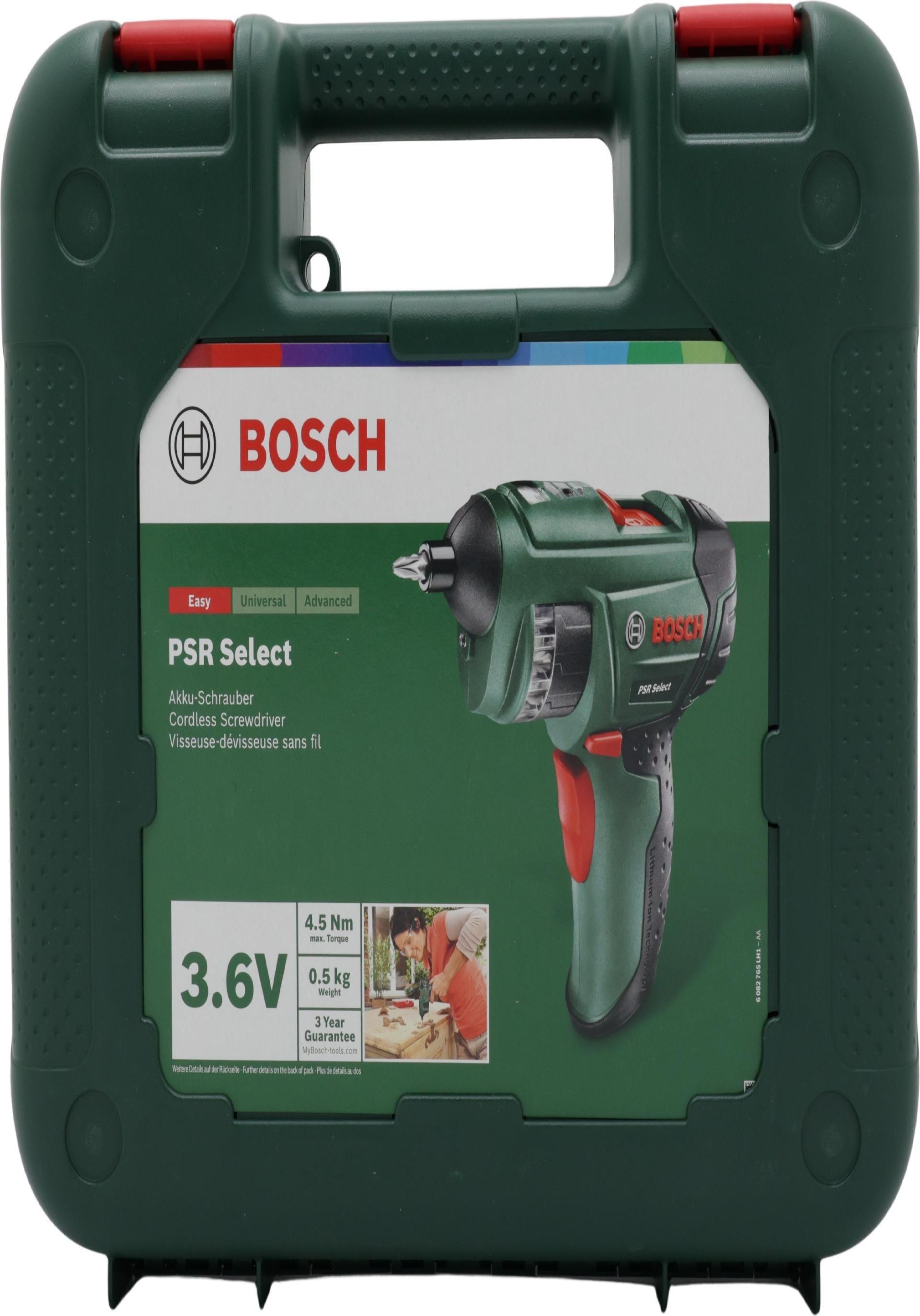 Aparafusadora Sem Fios BOSCH PSR Select (Verde/Preto)