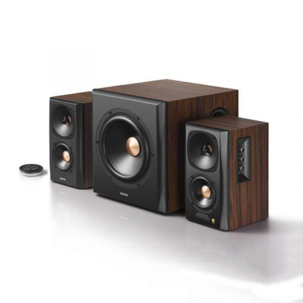 Colunas Ativas EDIFIER S360DB (150 W - Com fios e sem fios - Preto e Madeira), miniatura 2