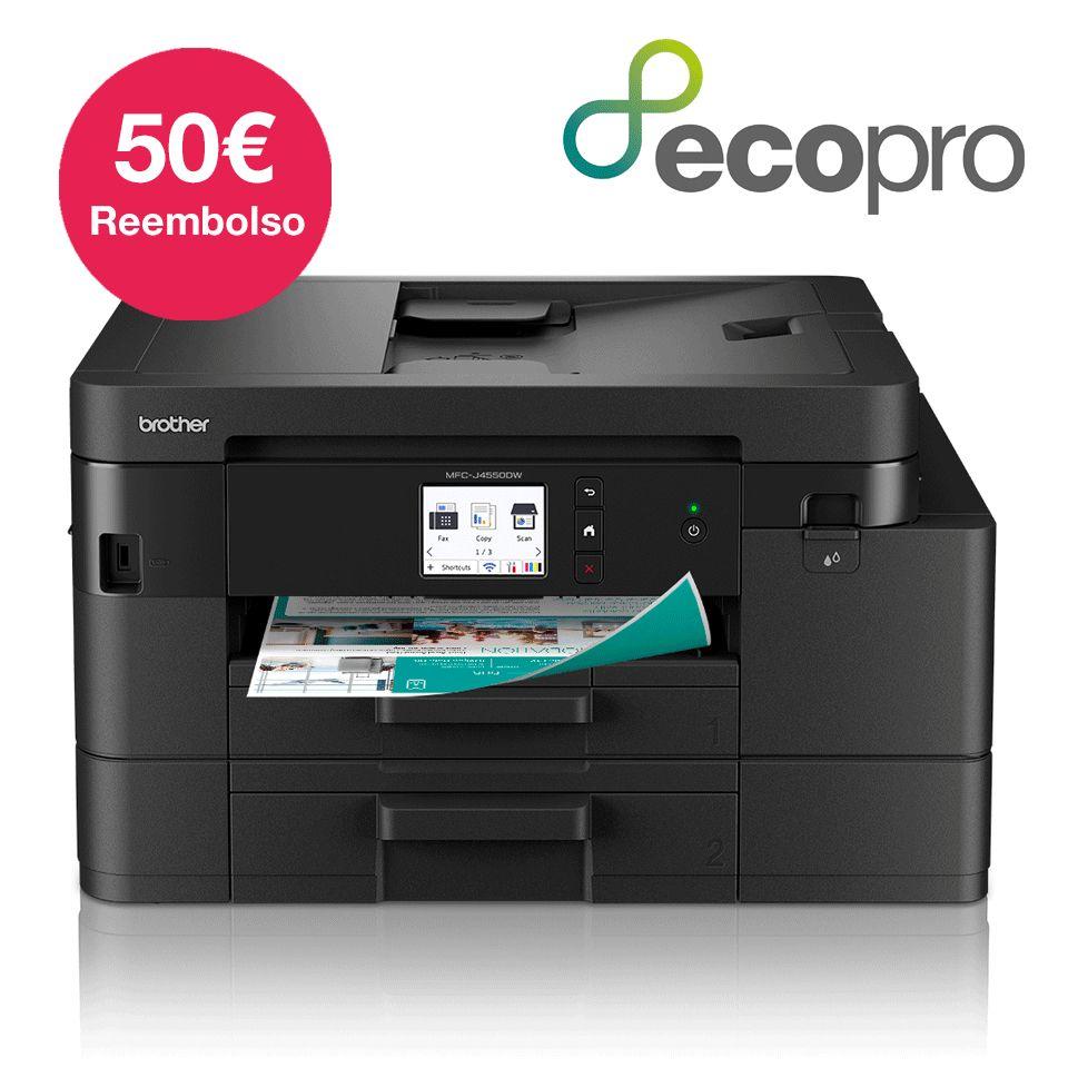 Impressora Multifunções BROTHER MFC-J4550DW (A4 - Impressão a cores - 400 folhas - Preto), miniatura 2