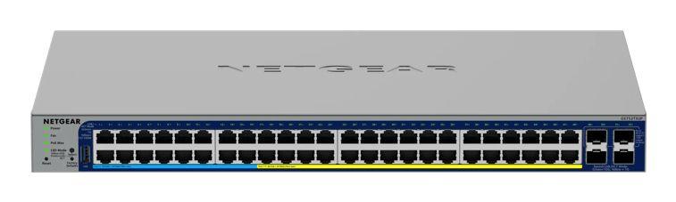 Switch Gerido NETGEAR GS752TXUP-300EUS (Gigabit Ethernet - 1,5 MB - 176 Gbit/s - Cinzento) — miniatura 2