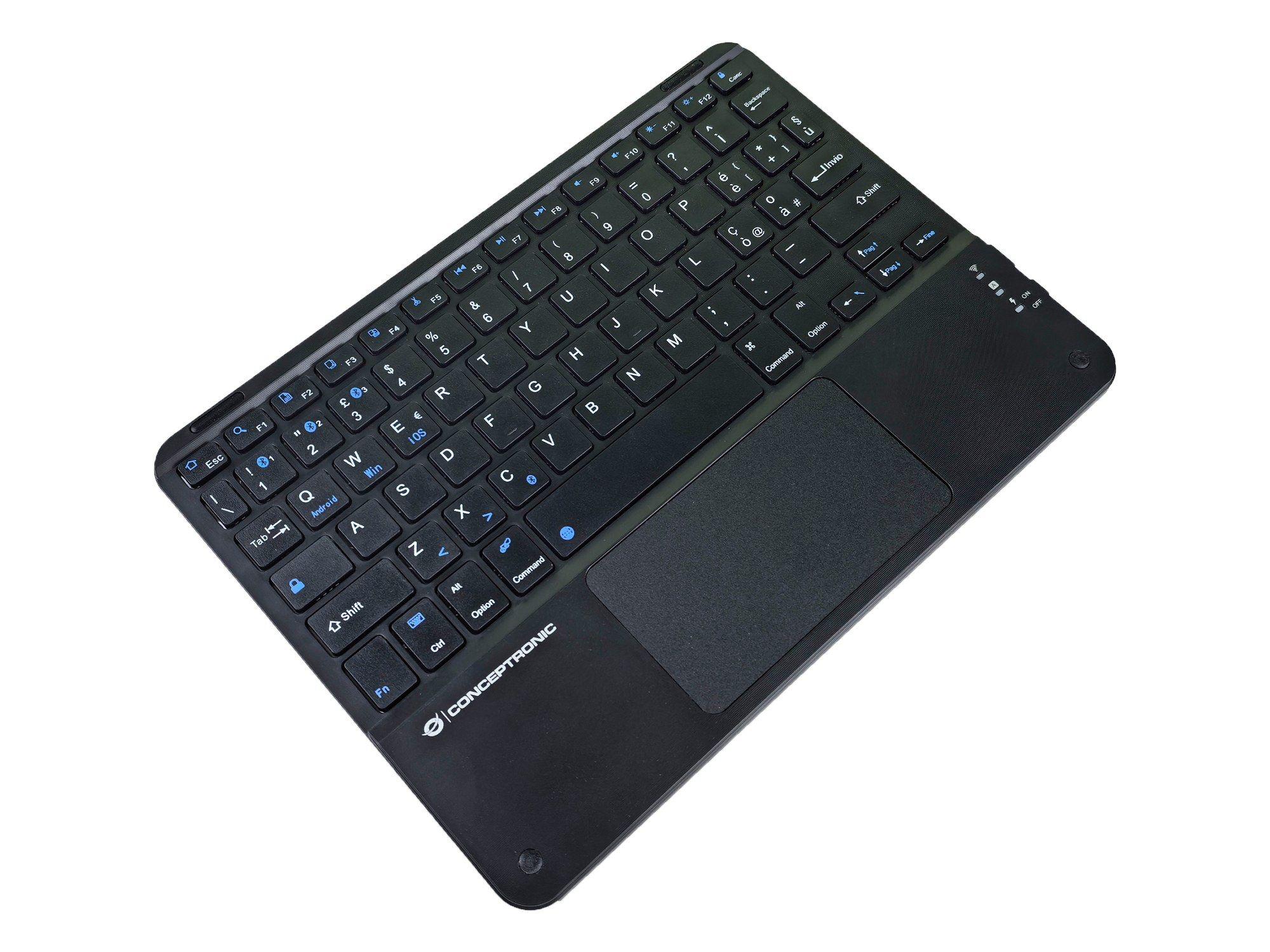 Teclado CONCEPTRONIC TOBIN01BIT (Italiano - Bluetooth - Sem fios - Azul/Preto), miniatura 2