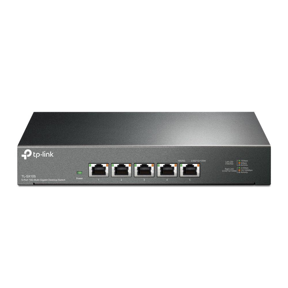 Switch TP-LINK TL-SX105 (10G Ethernet - 16 MB - 100 Gbit/s - Preto), imagem 1