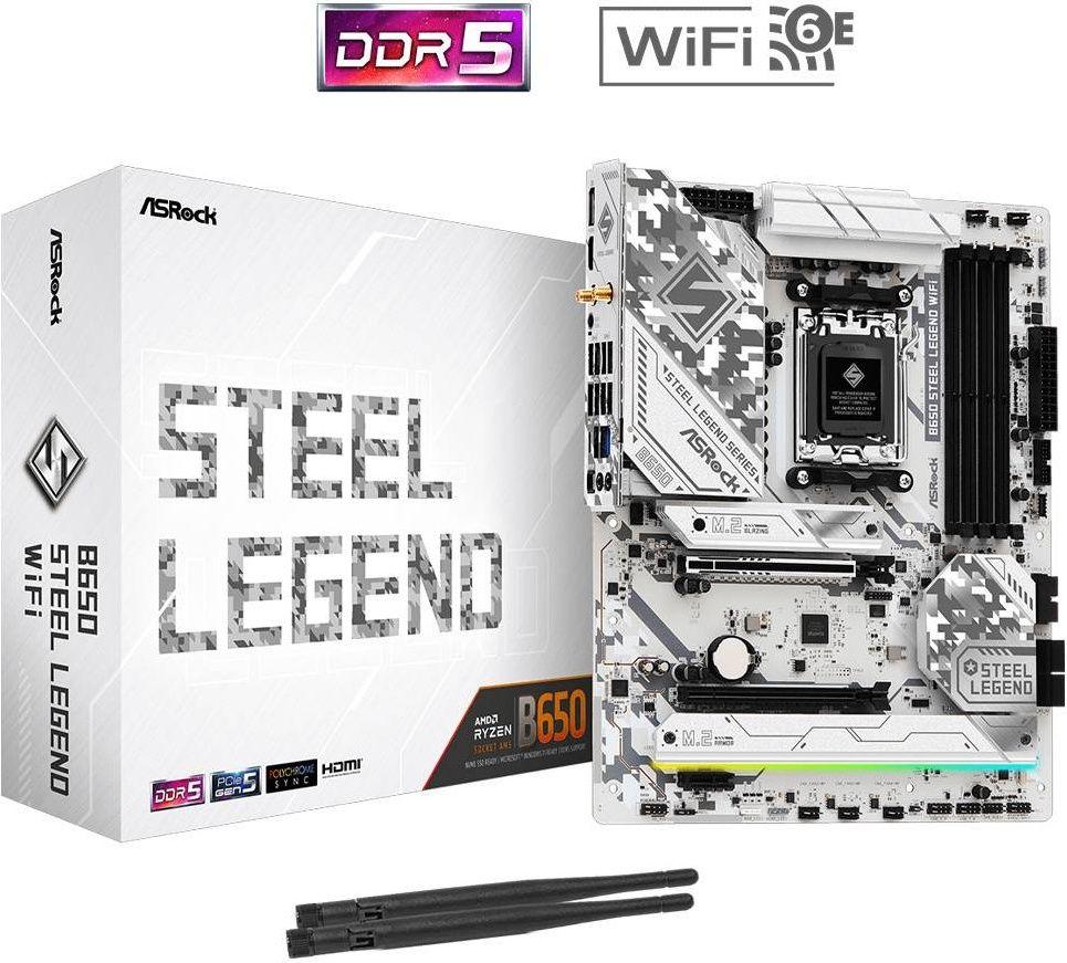Motherboard ASROCK B650 Steel Legend WiFi (AM5 - AMD Ryzen 7000 Series - ATX), miniatura 2