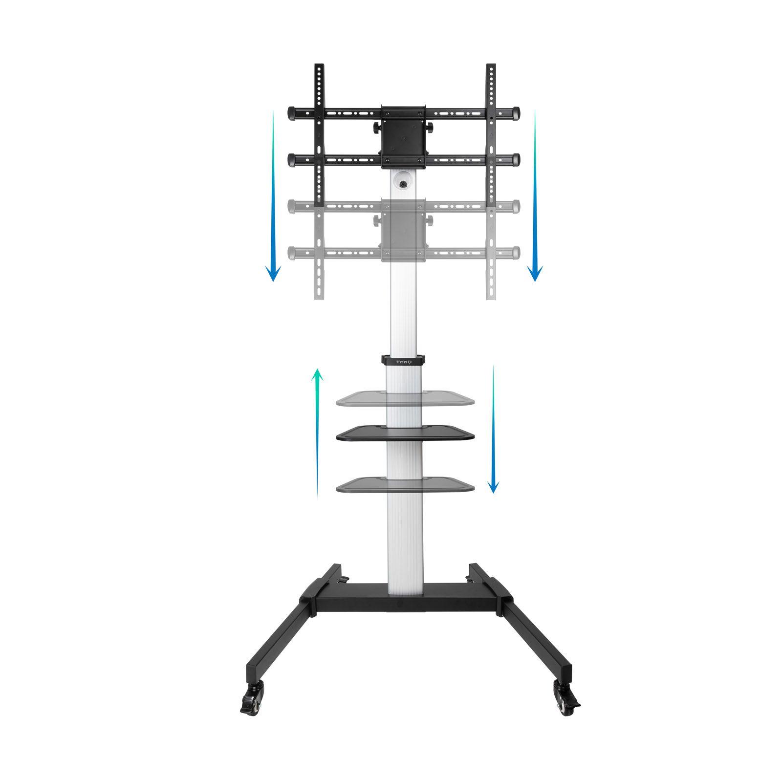 Suporte de Chão para TV TOOQ FS1886M-B (37-86" - 50 kg - VESA 600x400 - Preto e Prateado), miniatura 2