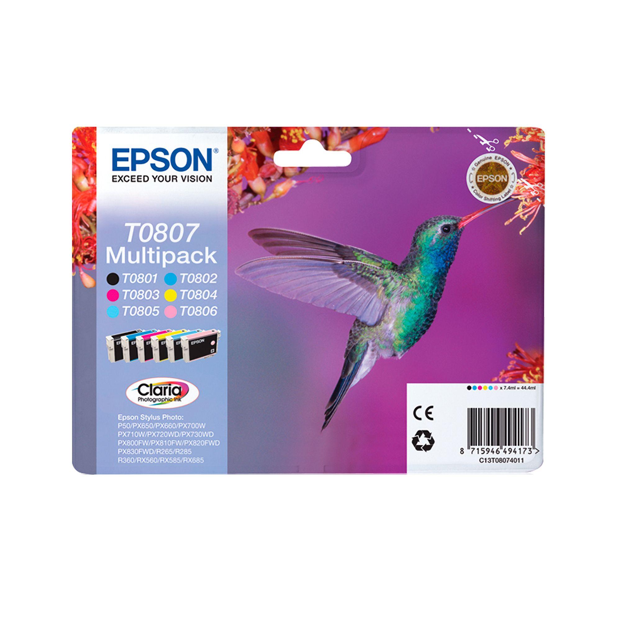 Tinteiro EPSON T0801 (Preto)
