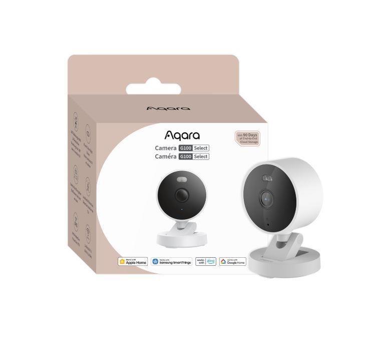 Câmara de Segurança AQARA G100 Select (Teto ou parede - 2304 x 1296 pixels - H.264 - Branco)