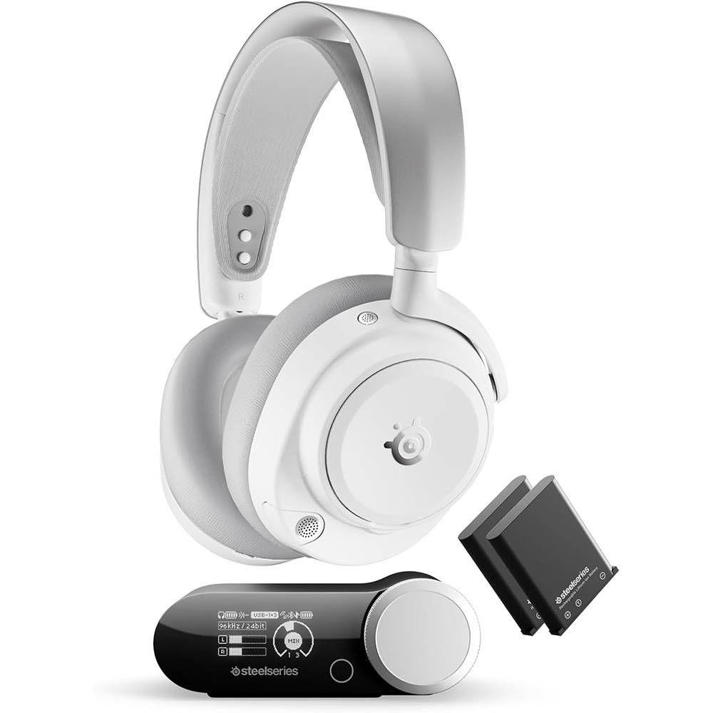 Headset Gaming STEELSERIES Arctis Nova Pro Omni WH Retail (Binaural - Com fios e sem fios - Circum-aural - Branco) — miniatura 2