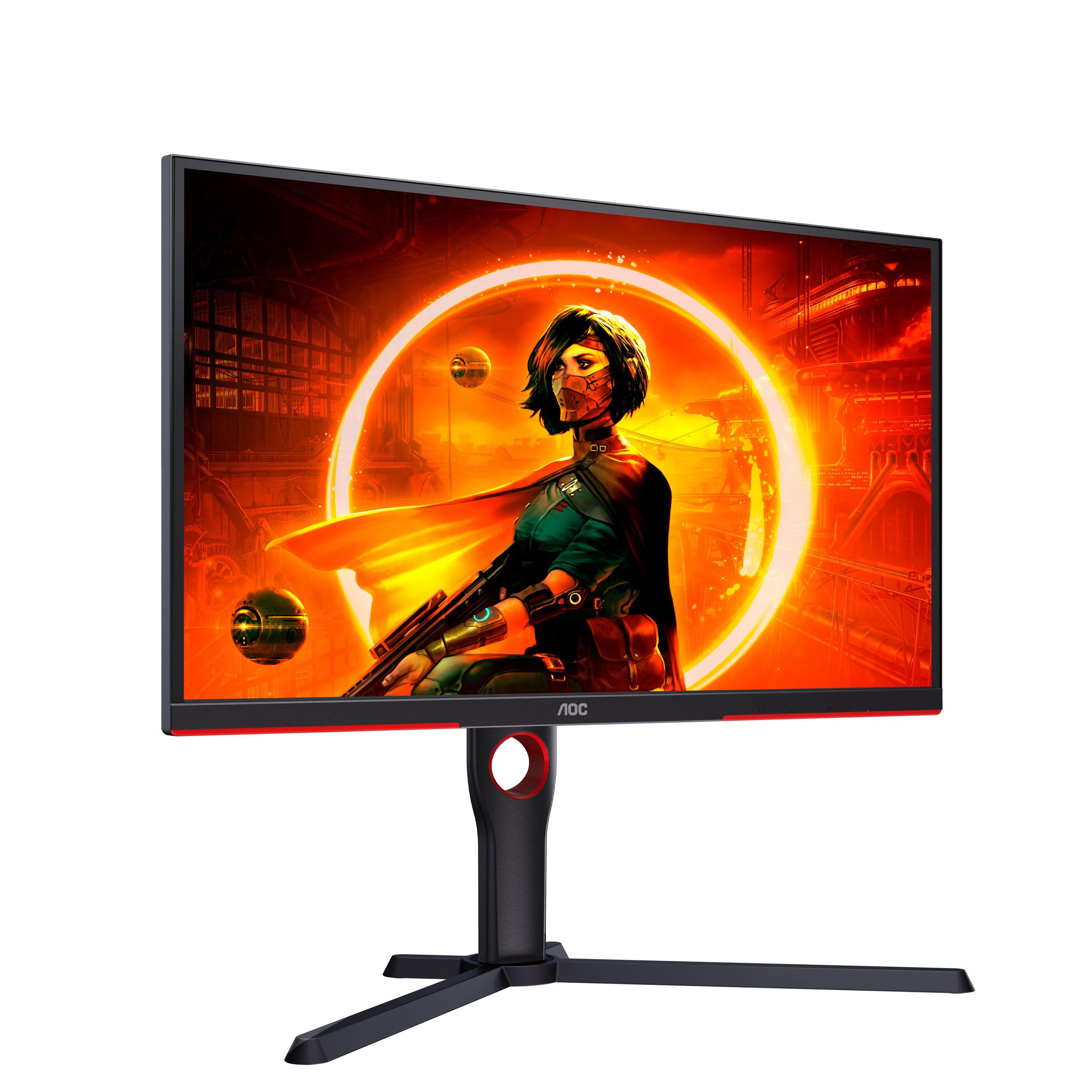 Monitor AOC 25G3ZM/BK (24,5" - Fast IPS - 240 Hz - Preto/Vermelho) — miniatura 4