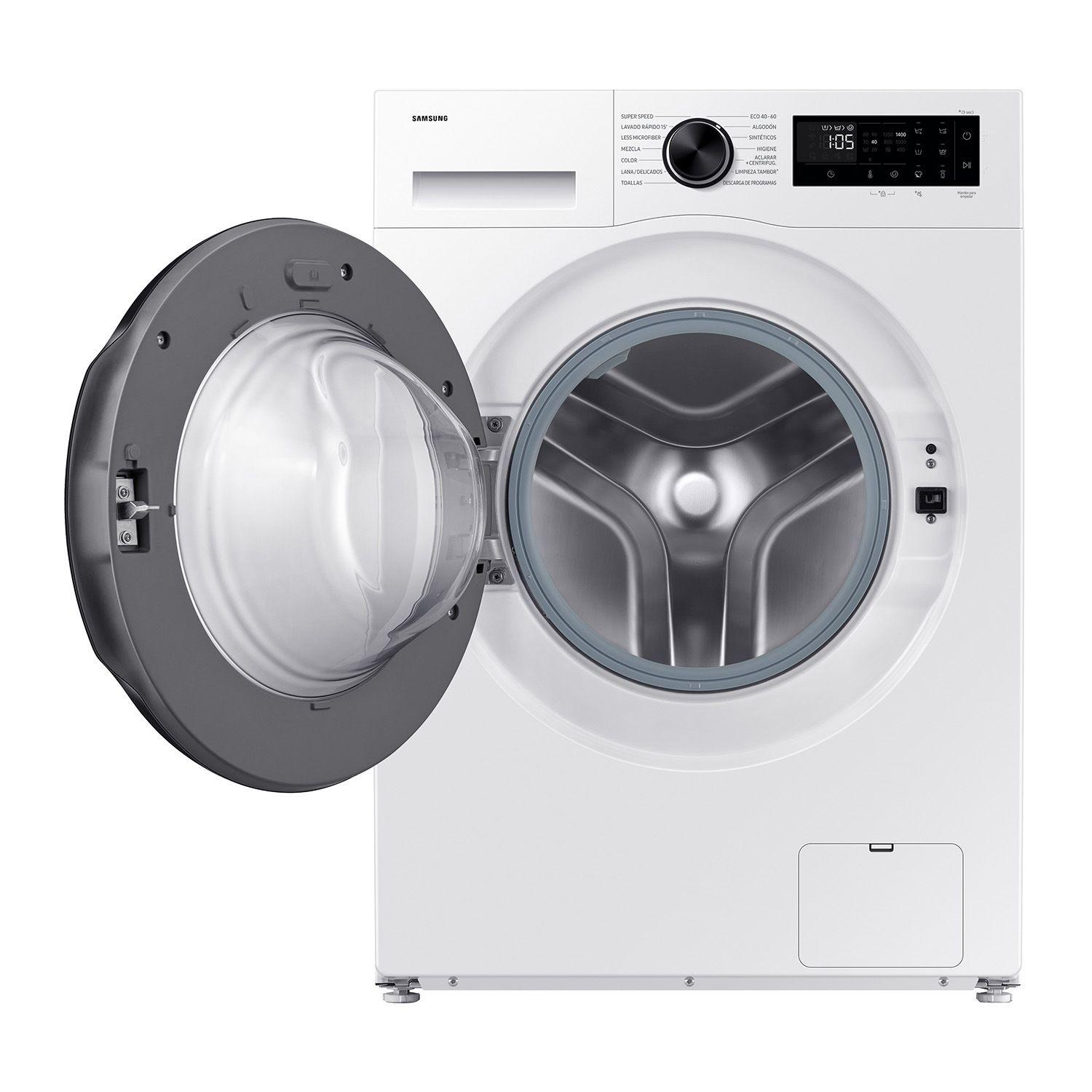 Máquina de Lavar Roupa Independente SAMSUNG WW90DG5G34AEEC (1400 RPM - B - A - Branco) — miniatura 3