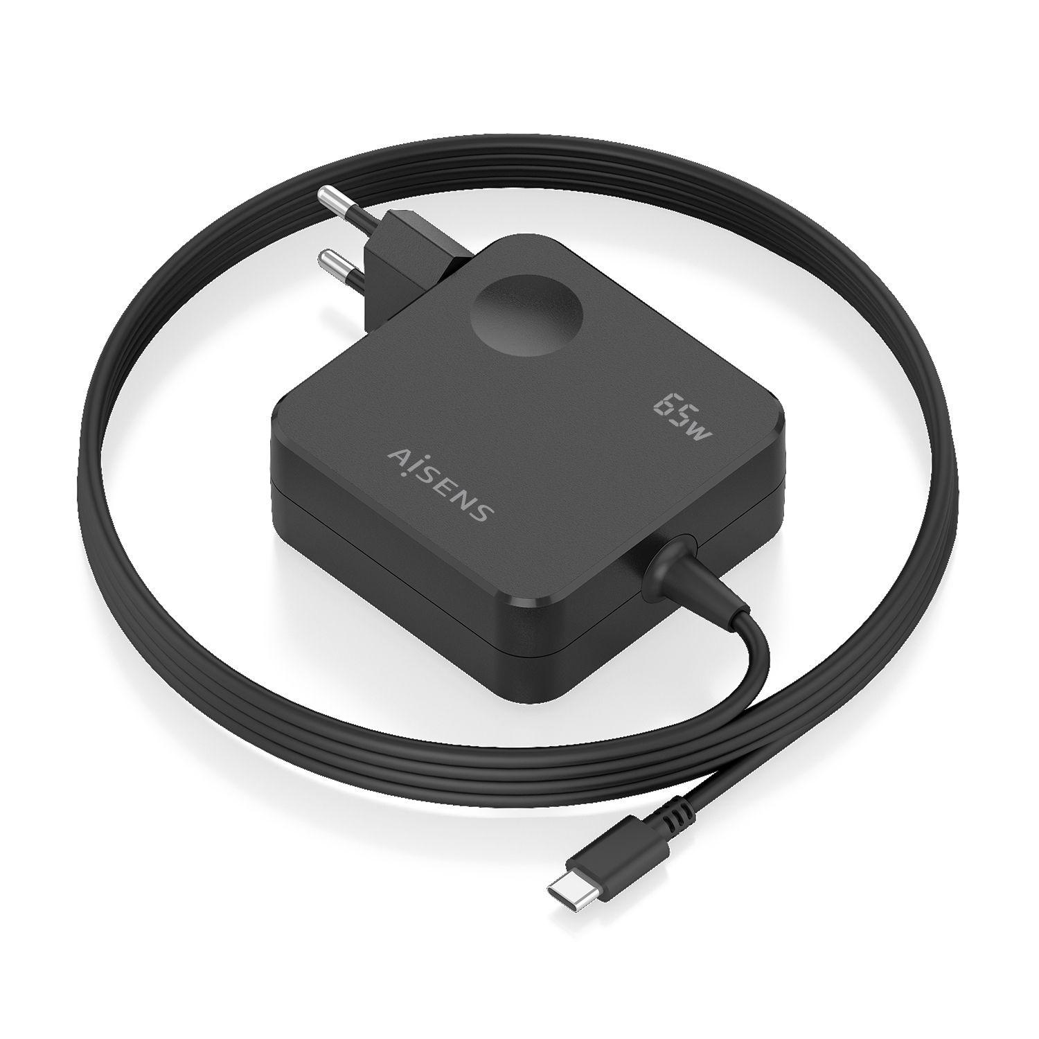 Carregador de Parede AISENS 1PD65WL80 (65 W - Preto), miniatura 2