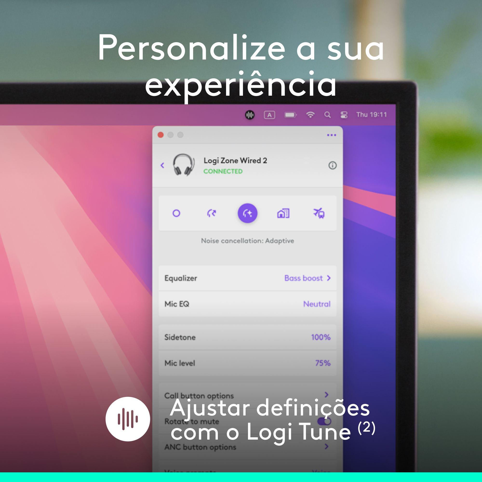 Headset com Fios LOGITECH Zone Wired 2 (Binaural - Com fios - Supra-aural - Grafite) — miniatura 12