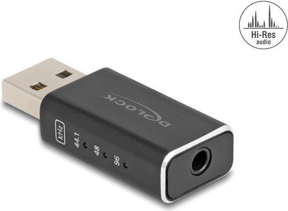 DAC USB Gaming DELOCK 68001 (Preto)