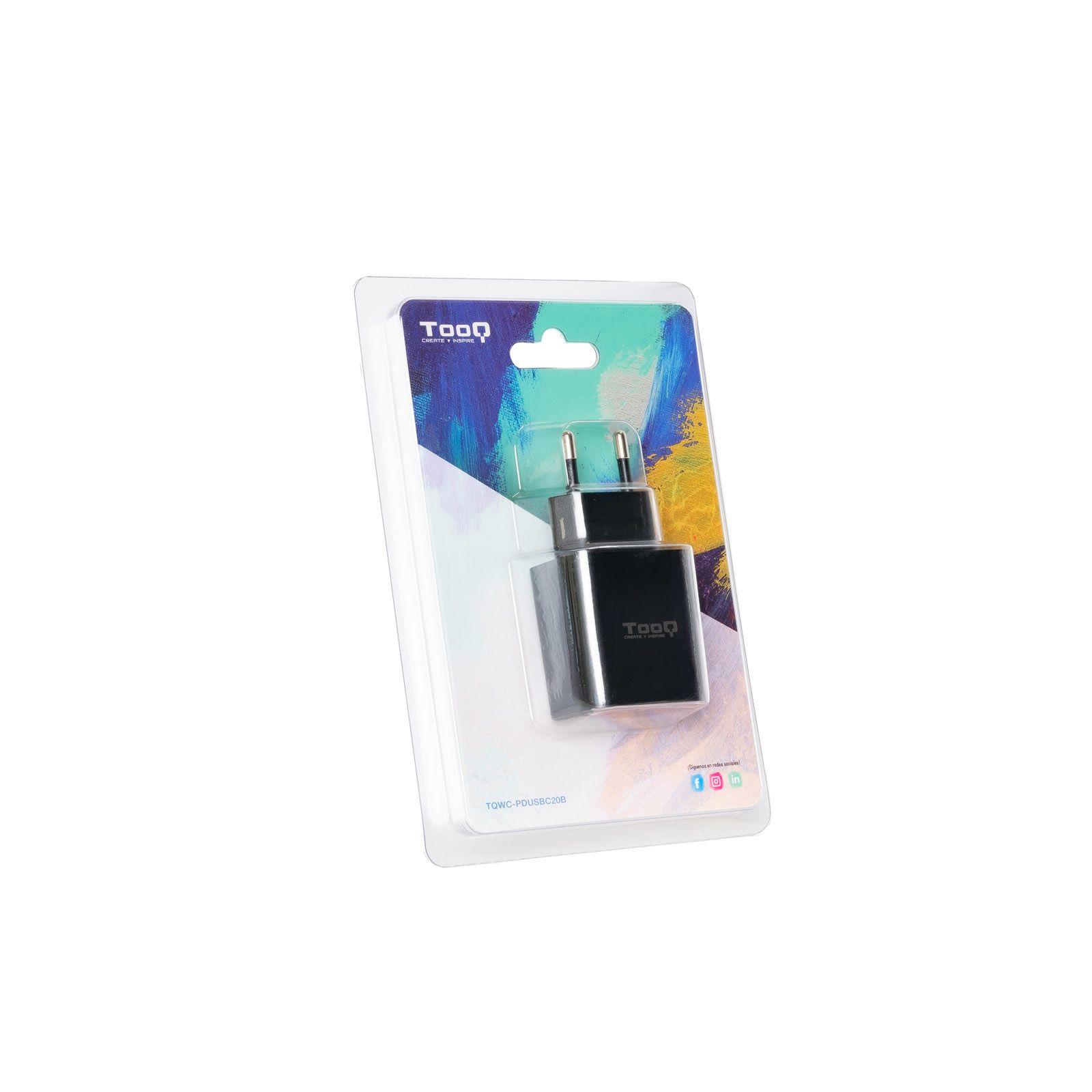 Carregador de Parede USB-C TOOQ TQWC-PDUSBC20B (20 W - Até 20 W - Preto), miniatura 2