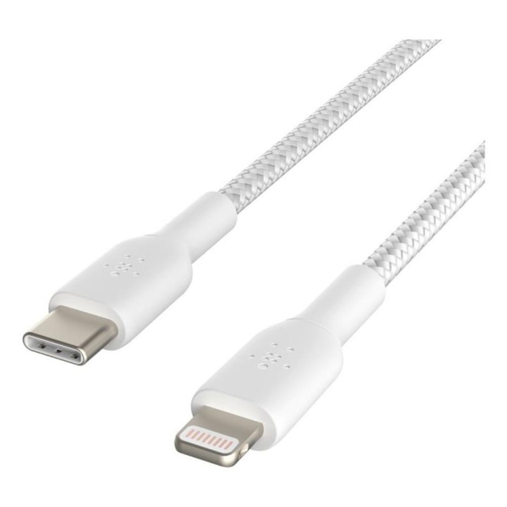 Cabo USB-C para Lightning BELKIN CAA004BT2MWH (2 m - USB-C - Branco)