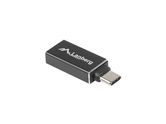 Adaptador USB-C para USB-A LANBERG AD-UC-UA-02 (USB 3.0 Type-A - USB 3.0 Type-C - Preto)