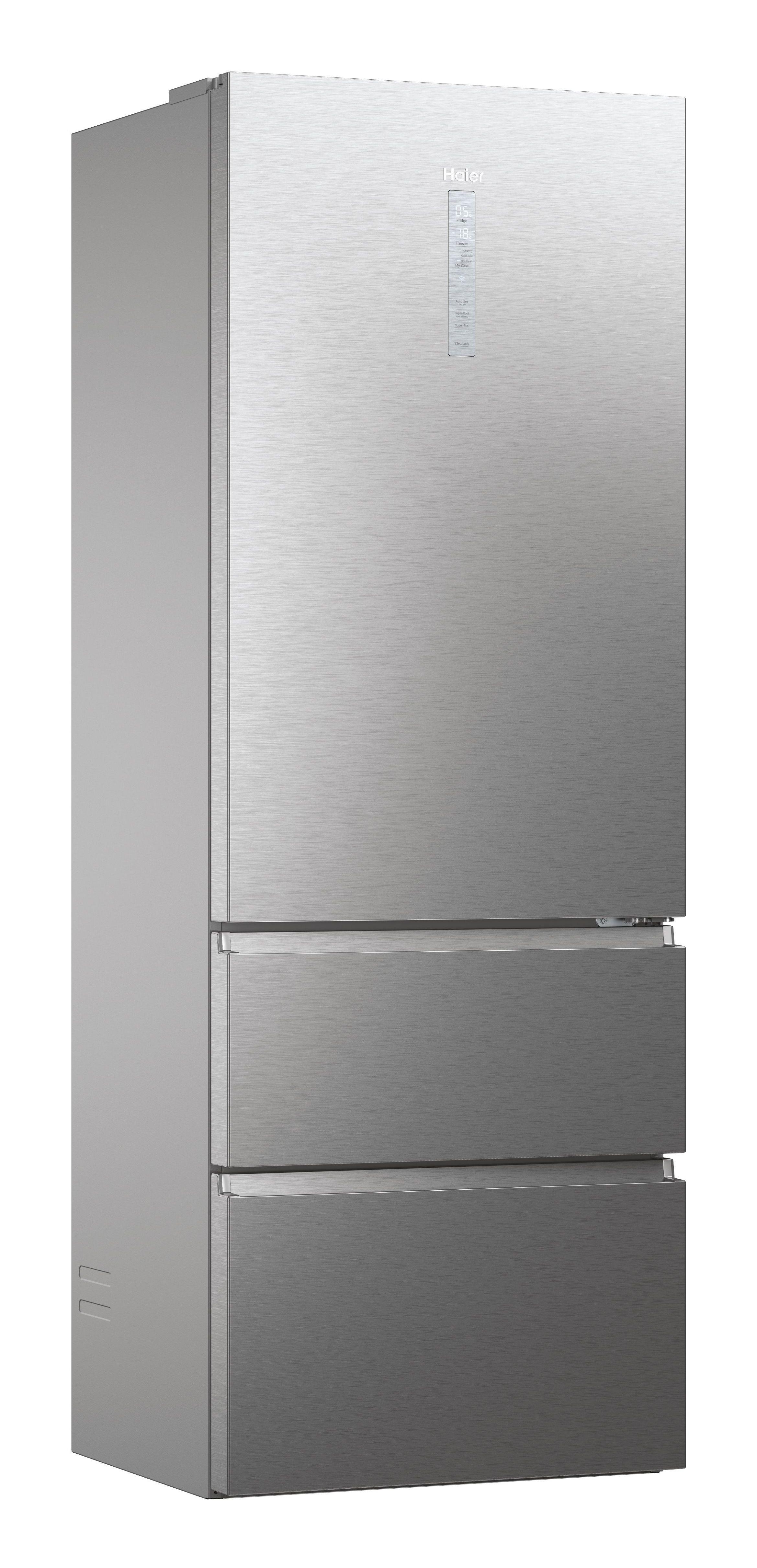 Frigorífico Combinado Independente HAIER 3D 70 Série 7 HTW7720ENMP (483 l - hOn - 200,6x70x67,5 cm - Cinzento) — miniatura 3