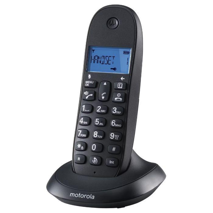 Telefone Fixo Sem Fios MOTOROLA C1001CB+ (Preto) — miniatura 2
