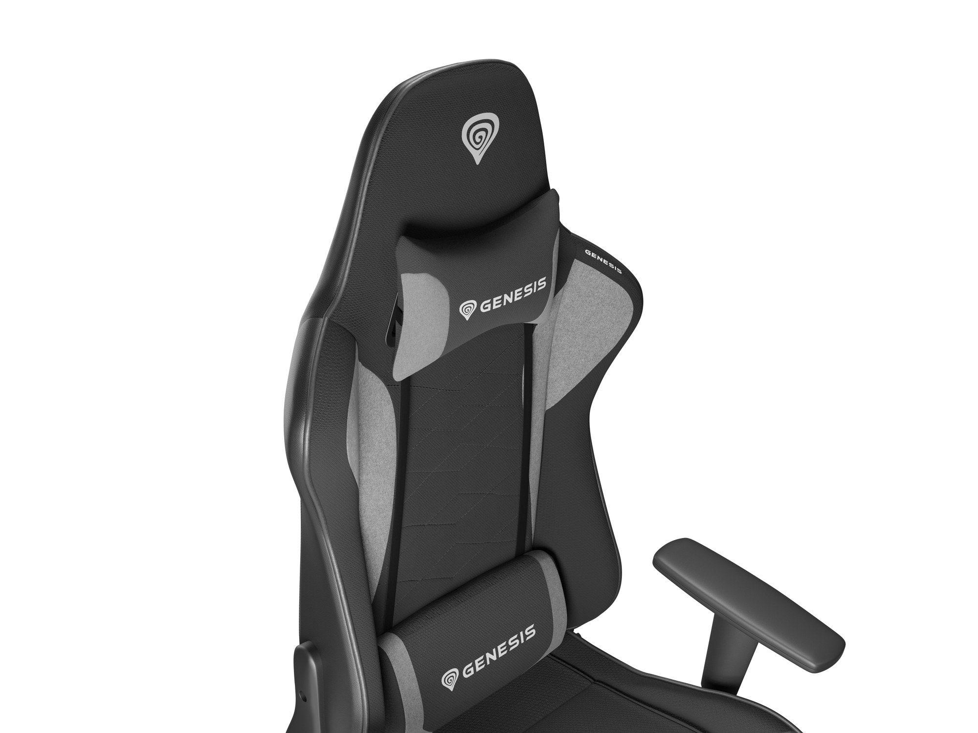 Cadeira Gaming GENESIS Nitro 440 G2 (120 kg - 133 cm - Tecido, Imitação de pele - Preto/Cinzento) — miniatura 14