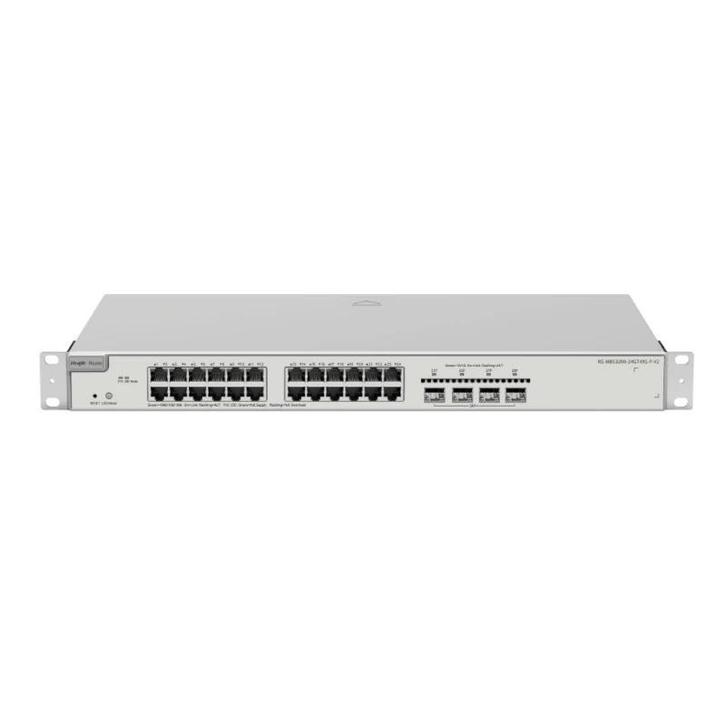 Switch Gerido RUIJIE RG-NBS3200-24GT4XS-P-V2 (Gigabit Ethernet - 10/100/1000 Mbps - 128 Gbit/s - Cinzento)