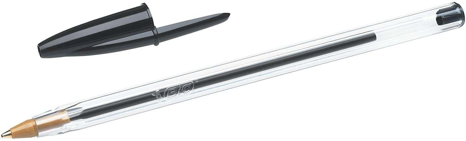 Esferográfica BIC Cristal Original (Carboneto de tungsténio - Preto)