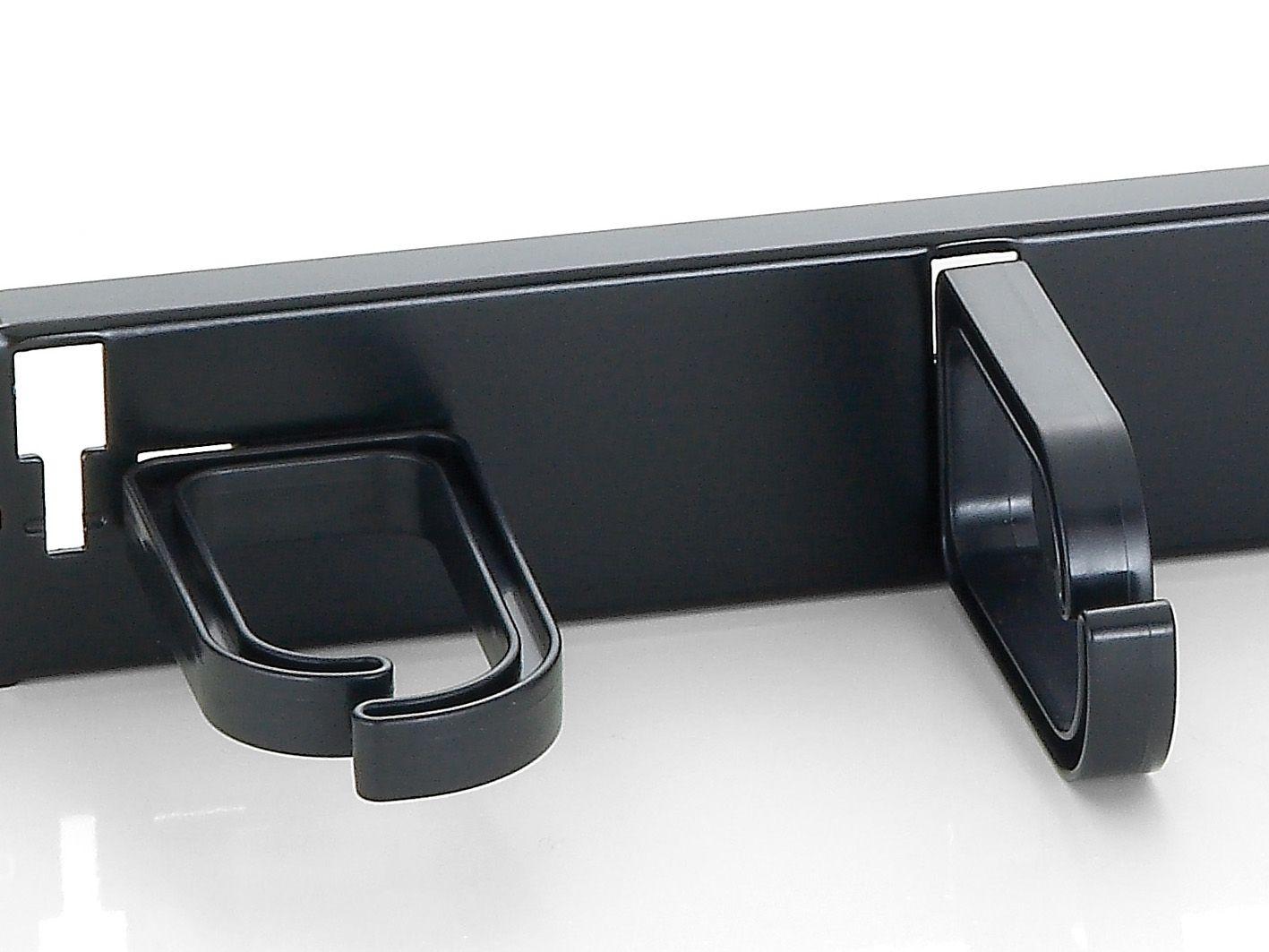 Painel de Gestão de Cabos EQUIP 327311 (Rack 19" - 1U - 5 anéis - Preto) — miniatura 3