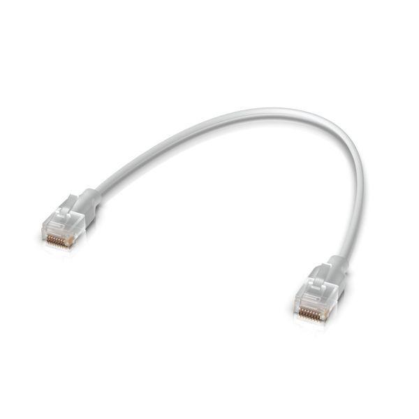 Cabo de Rede UBIQUITI UACC-CABLE-PATCH-EL-0.15M-W (0,15 m - Cat6 - RJ-45 - Branco) — miniatura 2