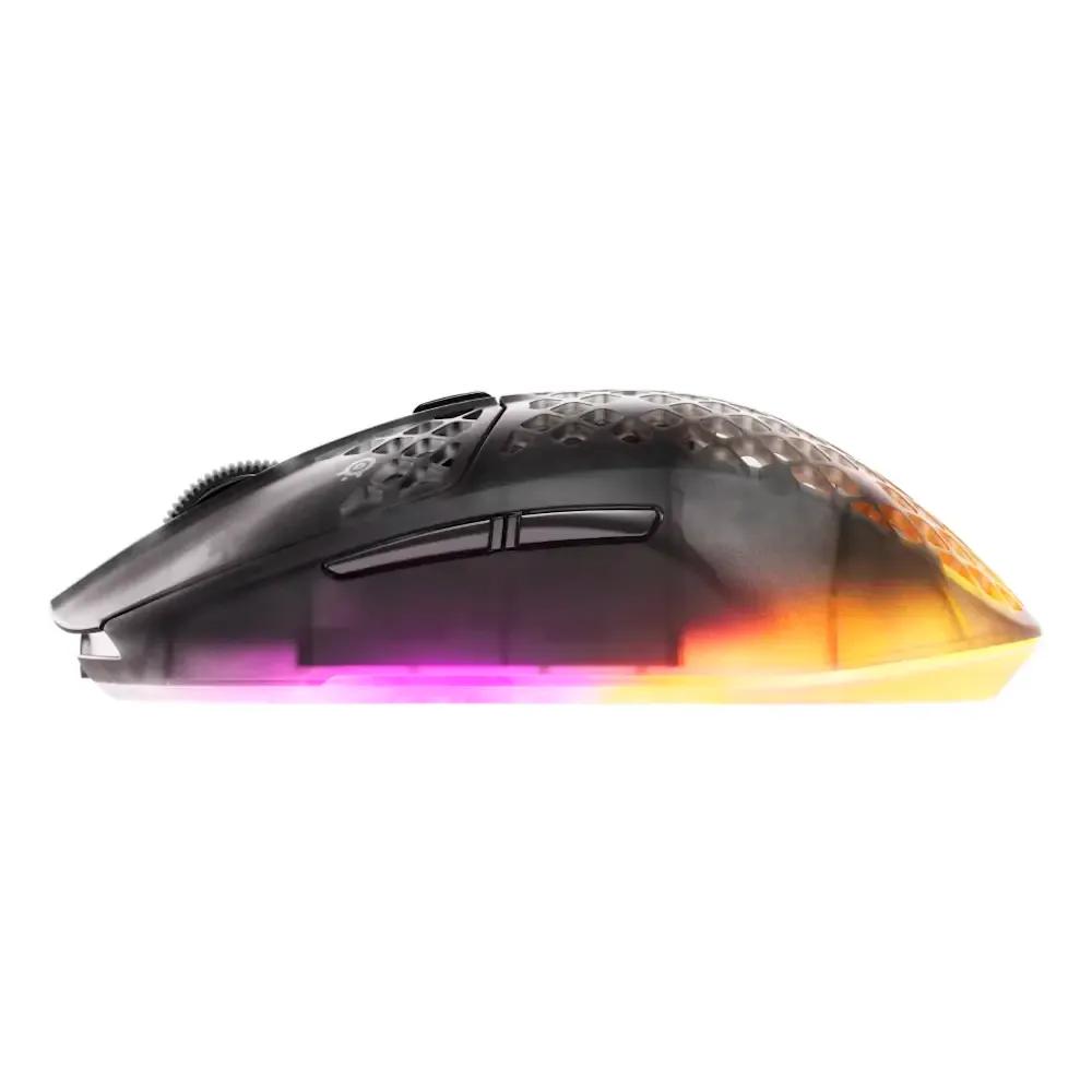 Rato STEELSERIES Aerox 3 Wireless Gen 2 (Mão direita - 26000 DPI - Ótico - Preto/Transparente) — miniatura 4