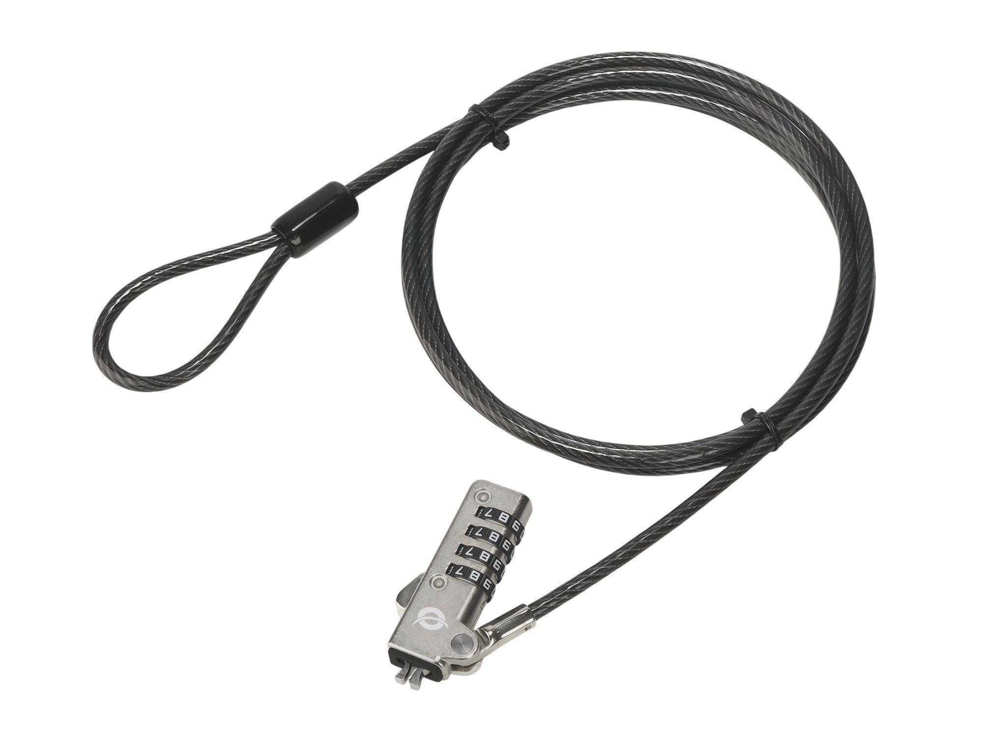 Cadeado Antirroubo CONCEPTRONIC CUSTODIO01BW (Cabo 1,8 m - Fecho com combinação - Preto)