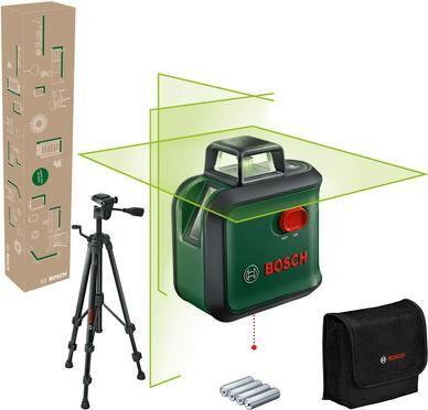 Laser de Linhas Cruzadas BOSCH AdvancedLevel 360 Set (Verde/Preto)