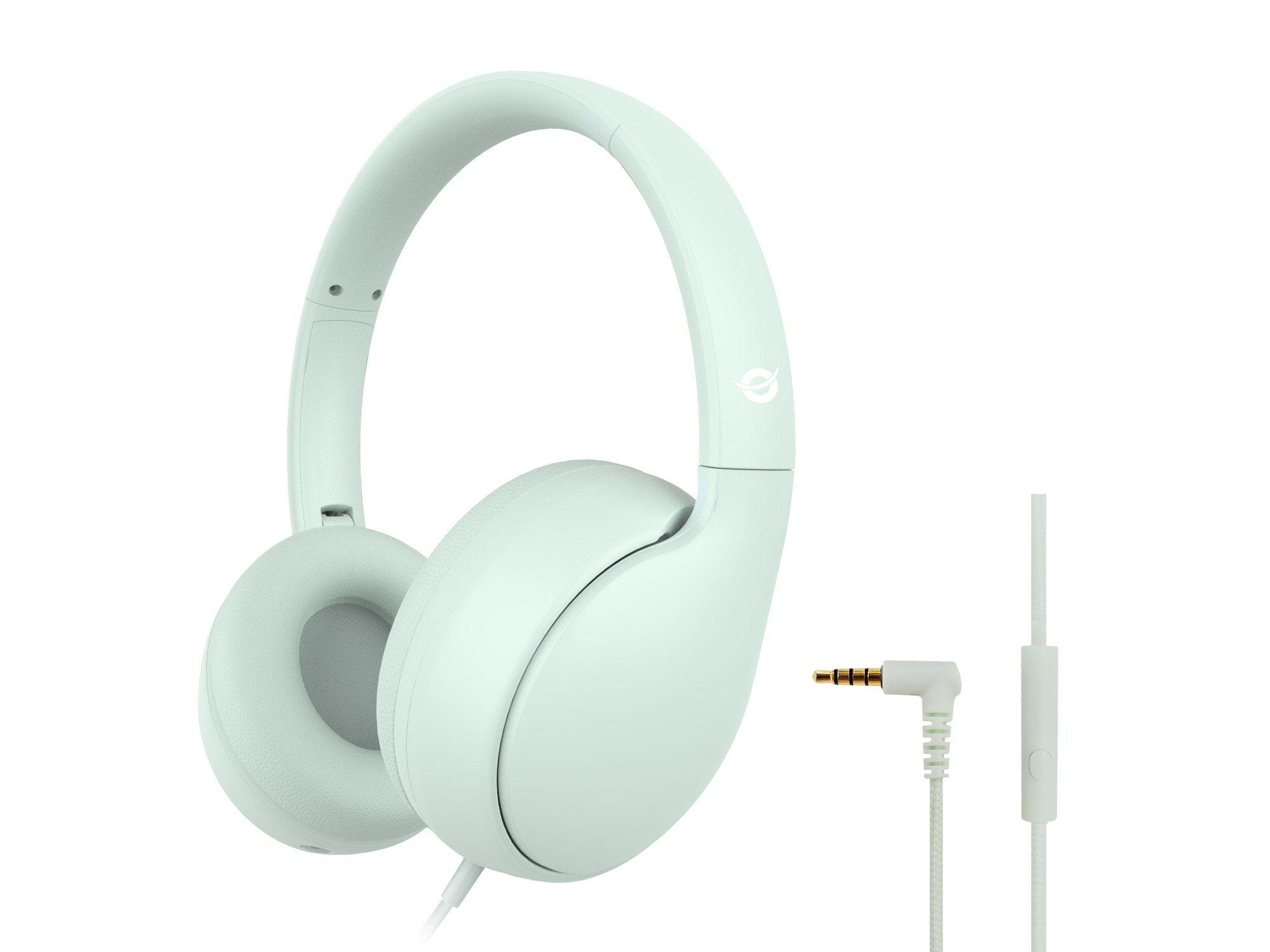 Auscultadores CONCEPTRONIC PARRIS04GT (Binaural - Com fios - Circum-aural - Verde claro)