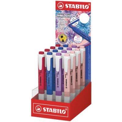 Expositor de Marcadores STABILO Swing Cool Naturecolors Wildflower Edition (Cores Sortidas)