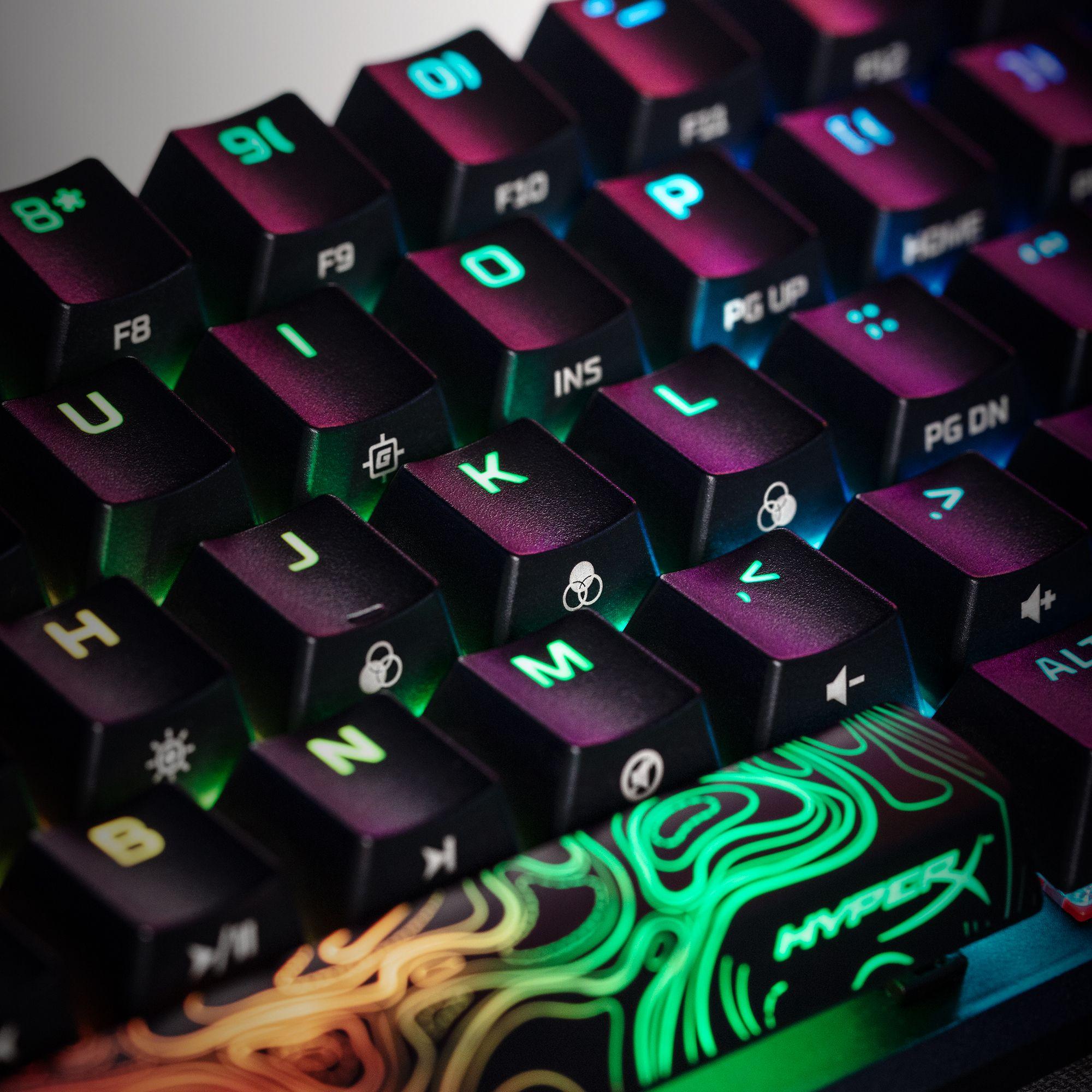 Teclado HYPERX Alloy Origins 60 (Inglês - HyperX Red - 60% - Preto) — miniatura 4