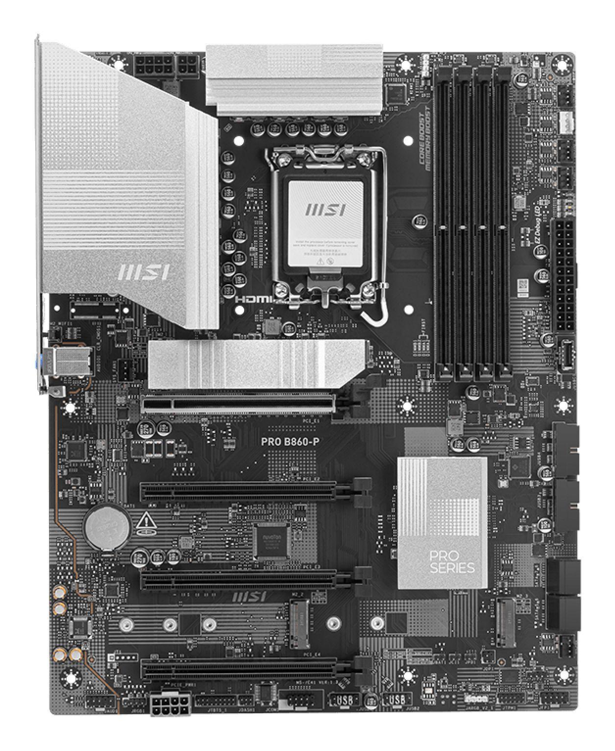 Motherboard MSI PRO B860-P (LGA 1851 (Socket V1) - Intel Core Ultra - ATX - Preto) — miniatura 2