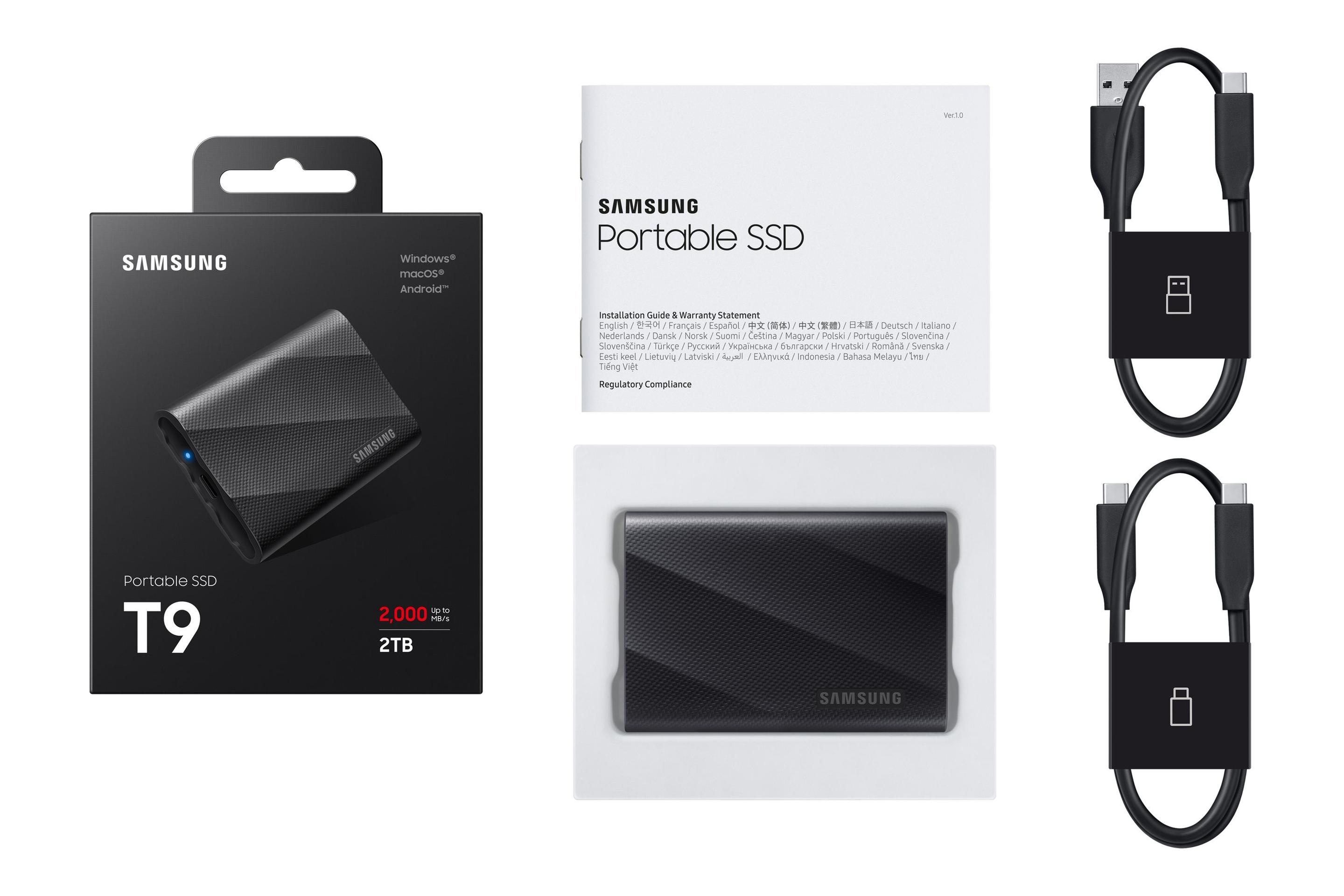 SSD SAMSUNG Portable T9 MU-PG2T0B/EU (2 TB - USB 3.2 Gen 2 - Preto) — miniatura 14