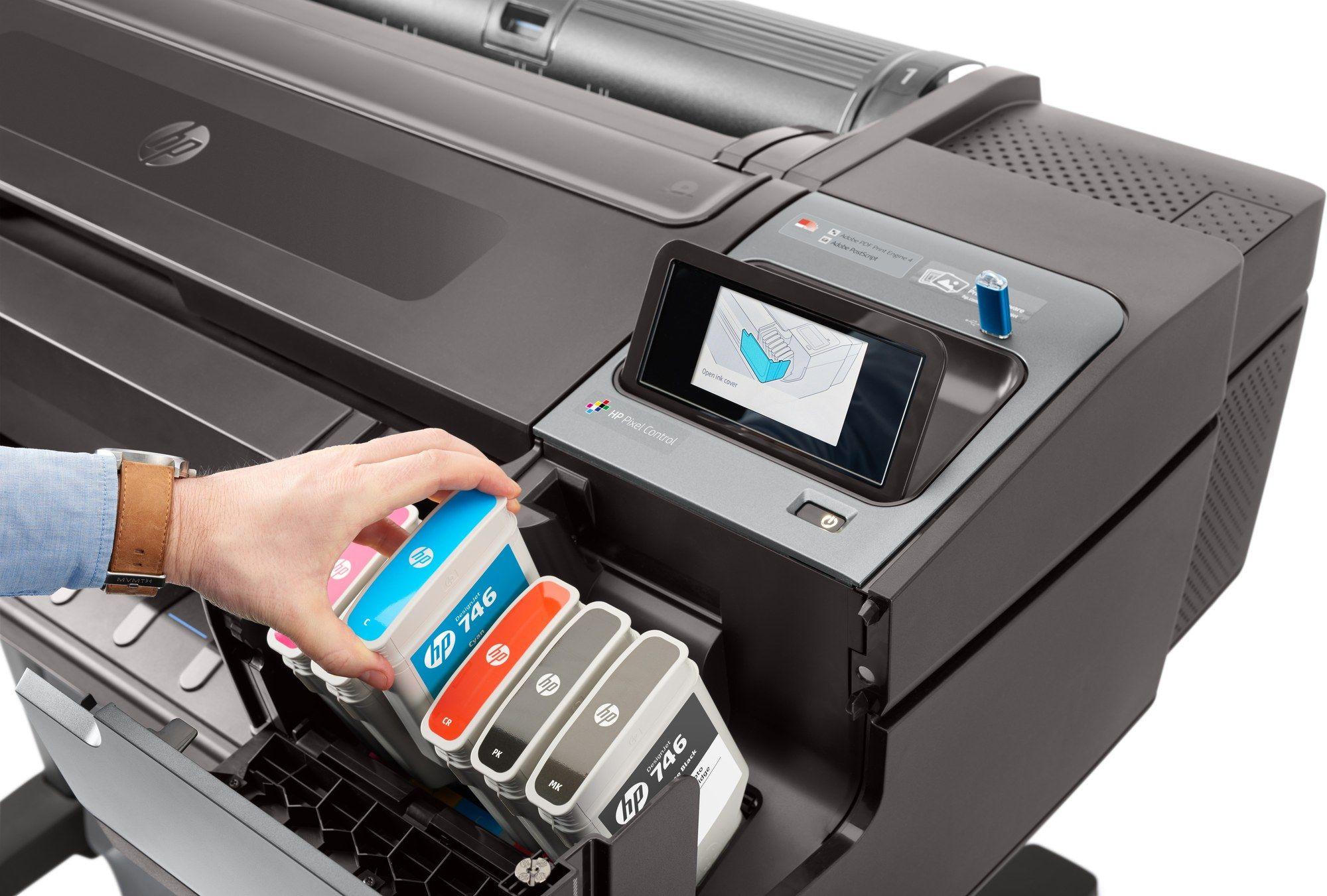 Impressora de Grande Formato HP DesignJet Z6 PostScript T8W15A#B19 (Windows e Mac - USB Type A - Cinzento), miniatura 15