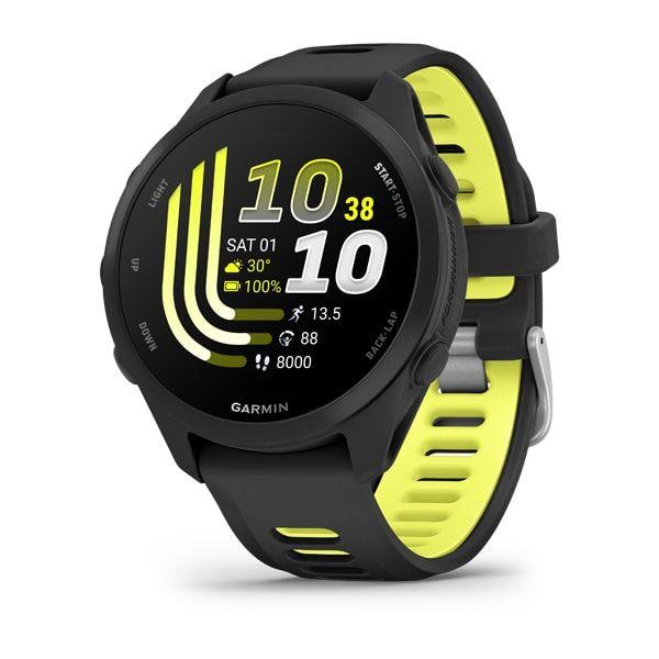 Smartwatch GARMIN Forerunner 170 (Redondo - AMOLED - 1,2" - Preto/Amarelo)