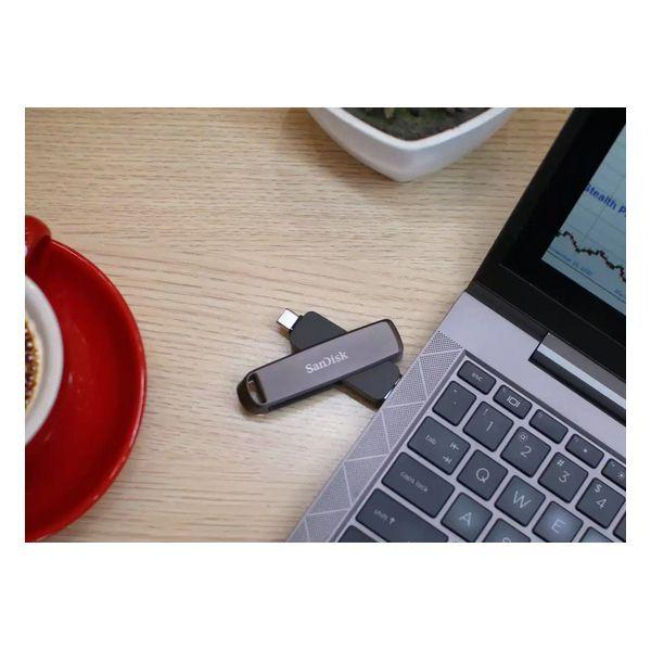 Pen USB SANDISK Extreme PRO Dual Drive (1 TB - Rotativo - USB Type-C e USB Type-A - Preto), miniatura 5