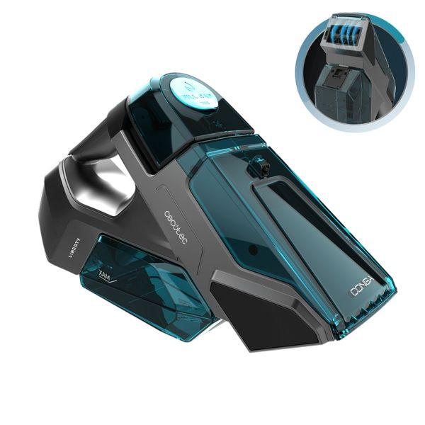 Aspirador de Mão para Estofos CECOTEC Conga MotorHand Carpet&Spot Clean 2000 (Preto e Azul)