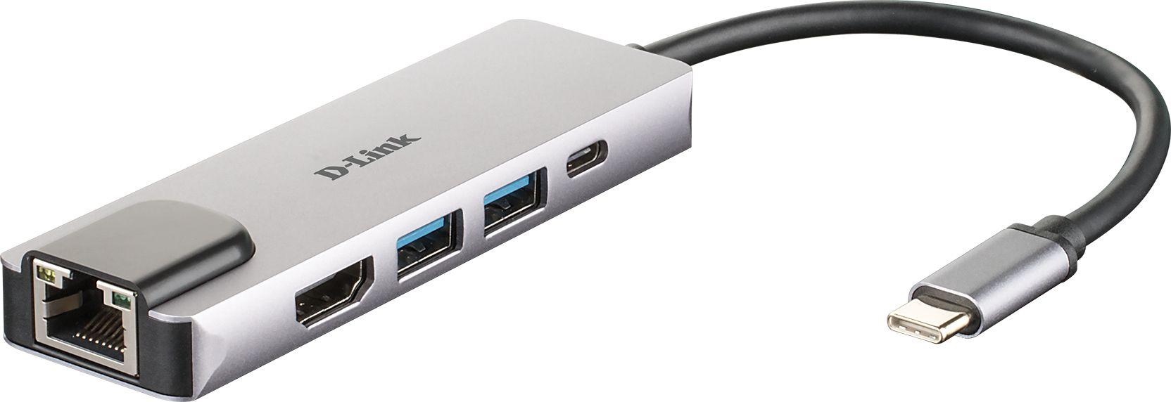 Hub USB-C D-LINK DUB-M520 (Alumínio)