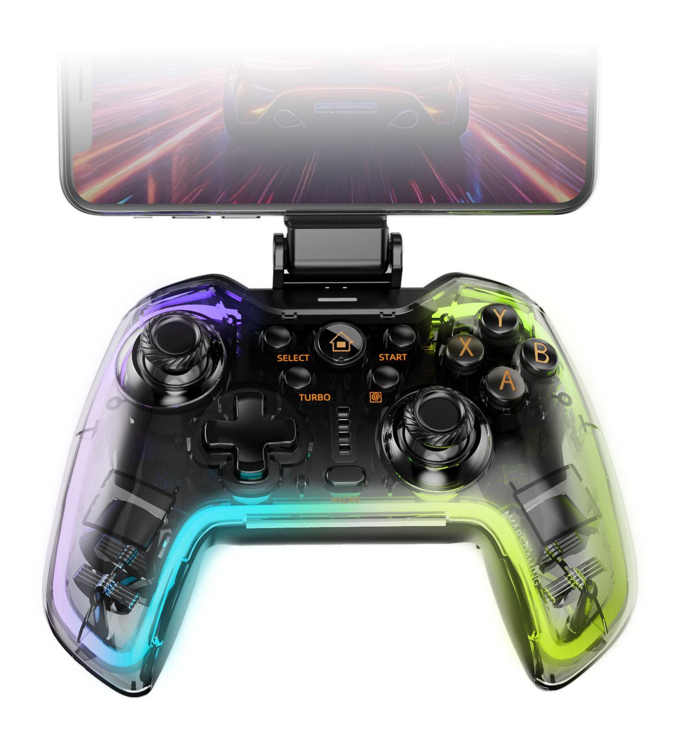 Comando MARS GAMING MGP-BT2 (USB Type-A para USB Type-C - Com fios e sem fios - Preto e Transparente) — miniatura 4