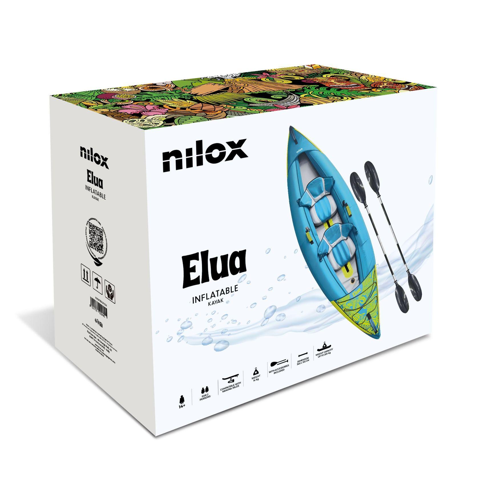Caiaque Insuflável NILOX Elua (Policloreto de vinilo - 3400 mm - Multicor) — miniatura 7