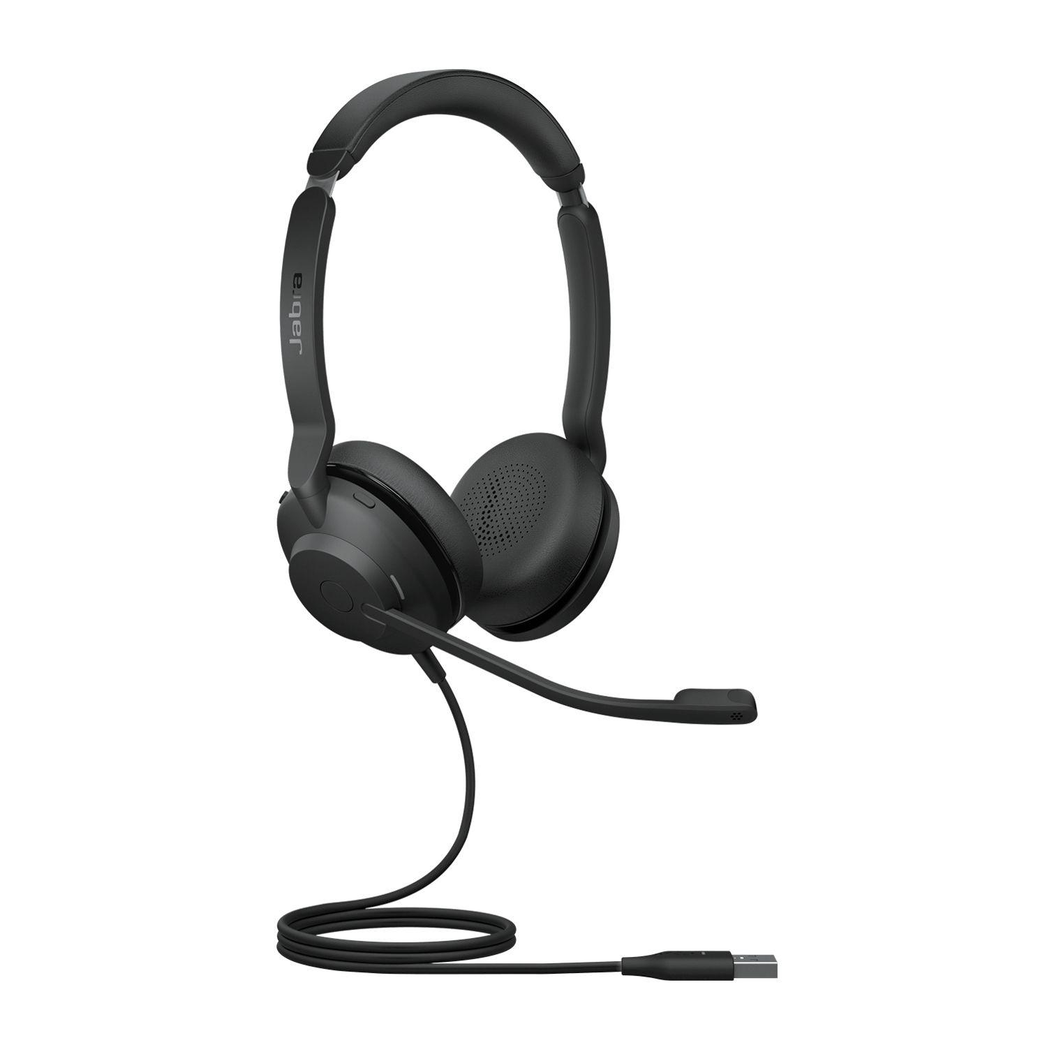 Headset JABRA Evolve2 30 SE (Binaural - Com fios - Supra-aural - Preto) — imagem 1